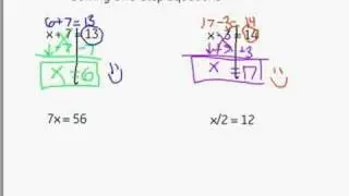 Solving One-Step Equations