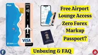 Niyo Global Card with Zero Balance Account | Free Airport Lounge Access | UNBOXING & FAQ 🔥🔥