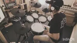 Millénium MPS 850 drum cover Blues