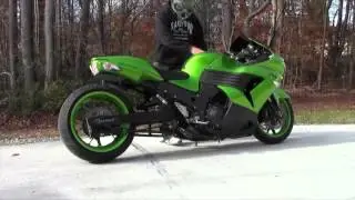 2008-2011 Kawasaki ZX14  Voodoo Exhaust (Motorcycle Video)
