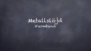 Metallsl&ouml;jd-armband