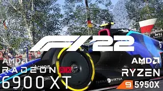 F1 22 RX 6900 XT + Ryzen 9 5950X Benchmark 3440x1440