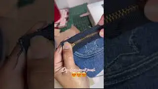 Small pouch from old denim 👖 #sewing #diy #sewingprojects #sewingideas #pouch