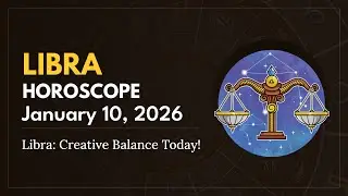 Daily LIBRA Horoscope (January 10, 2026) ♎️ 🌟 Libra: Creative Balance Today!