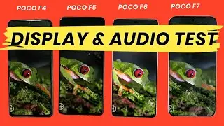 Display & Sound Test : POCO F7 VS POCO F6 VS POCO F5 VS POCO F4 : POCO F7 Wins?
