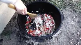 Dutch Oven Cooking : Chicken Corn Chowder