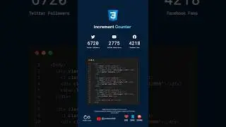Increment Counter with HTML, CSS & JavaScript  