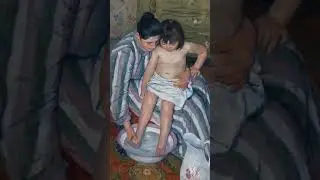 Mary Cassat, il bagno della bambina, 1893 #artesplorando #arte #shortdarte