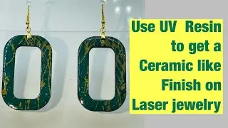 How to apply uv resin to laser cut earrings