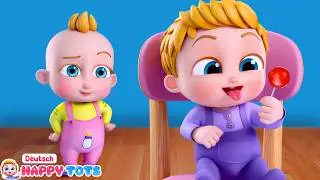 Johny Johny Ja Papa 🍦 Kinderreime & Kinderlieder | Happy Tots Deutsch