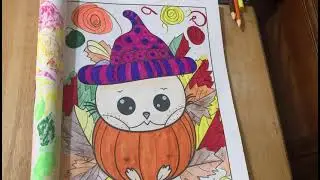 What I Colored In My Adult Halloween Coloring Book 