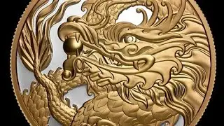 TRIUMPHANT DRAGON 2026 CANADA 5oz .9999 Pure Silver Gold Gilded $50 Coin