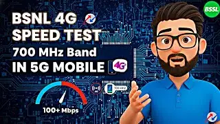 BSNL 4G Network Speed Test With 700 MhZ Band (28) In 5G Mobile 2025-26. Shocking result.#bsnl #4g ..