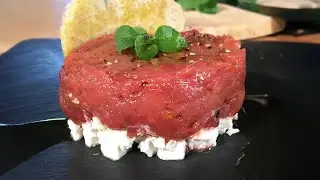 TARTARE DI CERVO, FICO D&rsquo;INDIA, FETA E MENTA