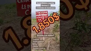 Terrains &agrave; vendre &agrave; Nsele/Maluku 1.850$ #banapoto #rdc #diasporardc #kinshasa #rdcongo🇨🇩 #rdcongo