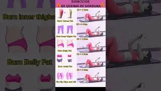 EXERC&Iacute;CIOS DE QUEIMA DE GORDURA!! FA&Ccedil;A 3 VEZES NA SEMANA!! #emagrecer #exerc&iacute;cios #dieta