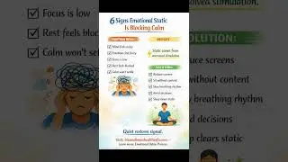 6 Signs Emotional Static Is Blocking Your Calm | Emotional Overwhelm, Nervous System & Clarity