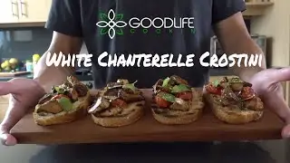 White Chanterelle Crostini