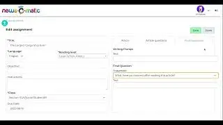 How to Create an Assignment in News-O-Matic!