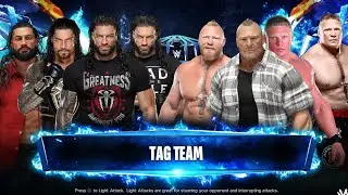 4 Roman Reigns Vs 4 Brock Lesnar Full Fight wwe2k24 #wwe #viral #usa #wrestling #otc #kuwait #pc