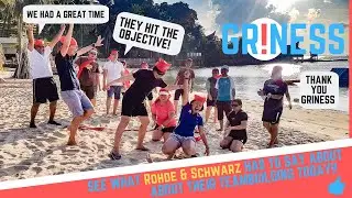 Rohde & Schwarz Bizarre Olympics experience led by Griness - team building Singapore pros