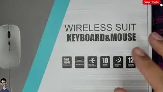 Unboxing: Chinese Wireless Keyboard and Mouse Combo Wireless Suit (Rechargeable)