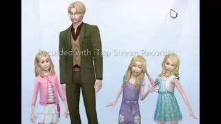 CAS The Sims 4 Dad With 3 Daughters
