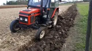 ZETOR   4320  Vogel  Noot  oranje  ploughing  orka orba  Pflügen