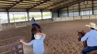 Spud Sheehan Stomping a Bronc