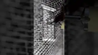 Drawing a bricked up window.