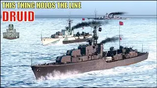 .🔥 HMS Druid Holds the Line | 4 Replay Showcase of One of WoWS' Best Gunboats