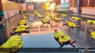yoga classess for students of Sri Dattagiri Maharaj vedic school bardipur