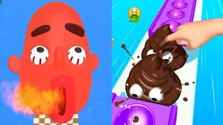 Sandwich Runner VS Pop Run - All Levels SpeedRun Gameplay Android IOS Part 3