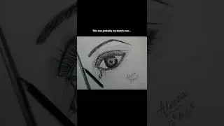 It's In the Eyes 🖤 | Easy Charcoal Sketch of An Eye