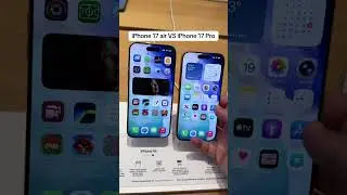 iPhone 17 air vs iPhone 17 pro size comparison LIVE.