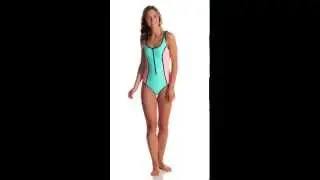 Body Glove Women's Neo What? Retro Zip One Piece | SwimOutlet.com