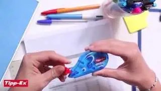 Using correction pen Tipp-Ex Pocket Mouse - 2014 video
