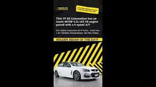 𝐏𝐎𝐖𝐄𝐑𝐅𝐔𝐋 𝐕𝟖 🐎 - 2017 Holden Commodore VF SS presented in Heron White 🤍