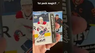 1st pack magic!! 🪄 #youngguns #hockeycards #upperdeck #rookiecards
