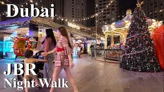 Dubai Nightlife in 4K | JBR Beachfront Walking Tour