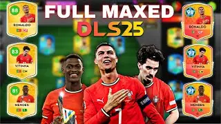 RONALDO. MENDES. VITINHA. FULL MAX RATING🤩🤩 PORTUGAL PLAYERS DLS25 SUPER TRIO..