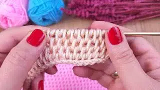 Wow!! Easiest tunisian crochet filled baby blanket ever