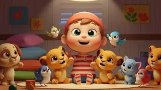 Lion Cub Pajama Party | Fun Counting & Animal Sleepover Song for Kids | Nursery Rhyme