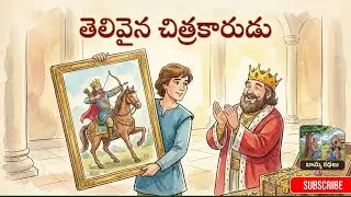 King Painting Story | The Disabled King and the Clever Painter : Telugu Story on Positive Thinking