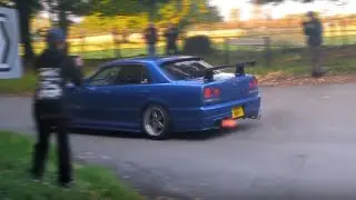 Modified Cars Leaving Japfest Finale 2025 Santa Pod