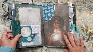 Celestial Moon Moth Junk Journal Flip Through