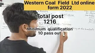 Western Coal Field Ltd recruitment 2022 | wcl graduate online form 2022 | iti apprentice