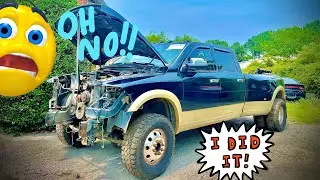 💥 Rebuilding A 6.7 Fire Damaged Ram 3500 Total Loss 😭 Salvage Burnt Cummins‼️