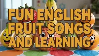 Kids Learning Fruits with English Song Apple Banana Mango Grapes Orange Educational Nursery