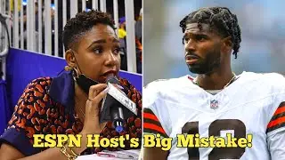 ESPN host who made racial comments about Caitlin Clark ripped for Shedeur Sanders flub.